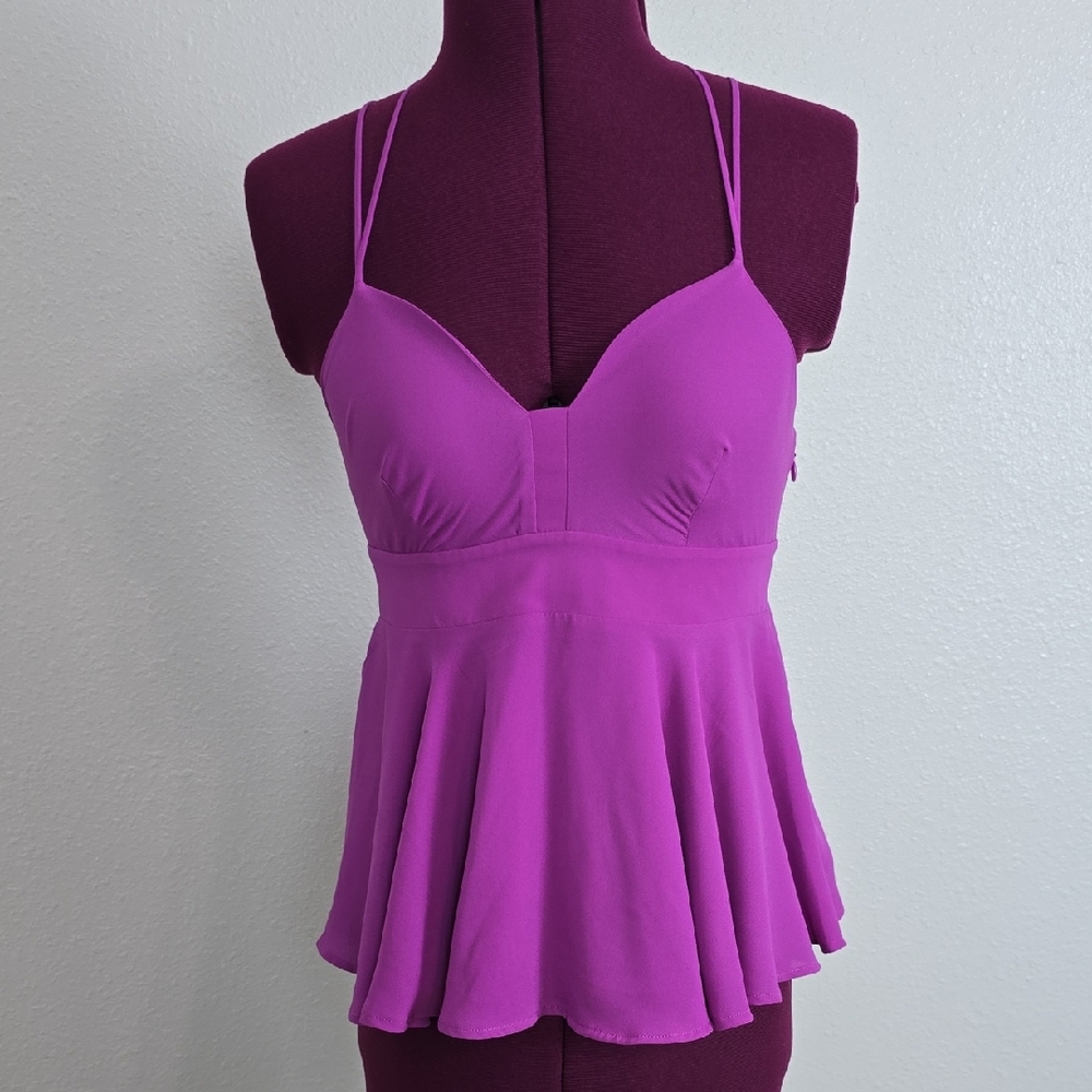 Express - Pink Sleevless Babydoll Top Women's Size X-Small